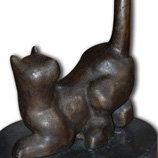 Jan de Baat  - Kat in brons