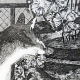 P 00136 Manet - Le chat et les fleurs